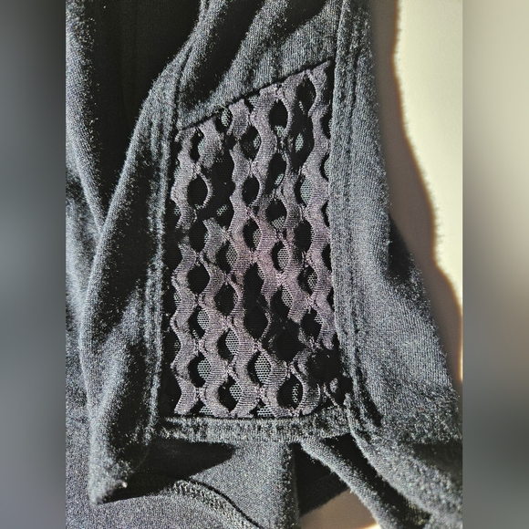 La SENZA Black cotton shorts sleep wear pajama pj short with sexy see thu size S - Picture 4 of 15